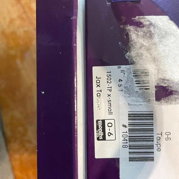 Pediped Taupe Velcro Shoes 0-6 Month - Picture 5 of 10